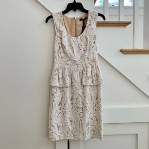 BCBGMAXAZRIA Etna Lace Peplum Sheath Dress